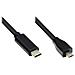 Alcasa Gc-m0125 Cavo Usb 5 M Usb 2.0 Usb C Micro-usb B Nero - Foto miniatura 1