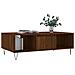 Tavolino Salotto Rovere Marrone 104x60x35 Cm Legno Multistrato - Foto miniatura 3