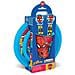 Set Pappa 5 Pezzi Rosso E Blu In Plastica Spiderman Uomo Ragno Piatti Bicchiere Posate - Foto miniatura 1