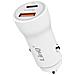 Caricabatterie Auto Per Accendisigari 36w Usb-c E Usb Ricarica Rapida, Bianco - Foto miniatura 1