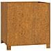 Fioriera Con Gambe Ruggine 49x47x50 Cm Acciaio Corten - Foto miniatura 1