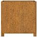 Fioriera Con Gambe Ruggine 49x47x50 Cm Acciaio Corten - Foto miniatura 8