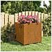 Fioriera Con Gambe Ruggine 49x47x50 Cm Acciaio Corten - Foto miniatura 9
