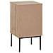 Comodino Legno Chiaro E Nero 40 X 40 Cm Pasco - Foto miniatura 5
