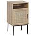 Comodino Legno Chiaro E Nero 40 X 40 Cm Pasco - Foto miniatura 6