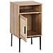 Comodino Legno Chiaro E Nero 40 X 40 Cm Pasco - Foto miniatura 7