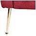 Chaise Longue Nantilly Velluto Rosso Scuro - Foto miniatura 2