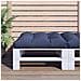 Cuscino Per Pallet Blu Marino 70x70x12 Cm In Tessuto - Foto miniatura 1