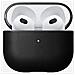 Cover Per Airpods 3 Modern Leather Robusta Con Fori Da Aggangio, Nero - Foto miniatura 2