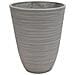 Vaso Da Giardino Tondo Grande In Fibra Sintetica Diametro 39x46 Cm Petunia - Grey - Foto miniatura 1