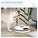 Distributore Automatico Cibo Cani E Gatti, 6 Pasti Ciotole Con Timer E Display Led A Batterie, Dispenser Cibo Per Piccoli Animali Con Musica - Foto miniatura 3
