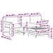 Set Salotto Giardino 4pz con Cuscini Bianco Legno Massello Pino - Foto miniatura 2