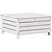 Set Salotto Giardino 4pz con Cuscini Bianco Legno Massello Pino - Foto miniatura 9