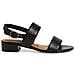 Black Casual Open Sandals Sandali Pelle Scarpe Donna Nero Eu 39, 1-28147-42 001 - Foto miniatura 2