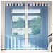 Tende In Voile Con Passanti 2 Pz Blu Reale 140x245 Cm - Foto miniatura 4