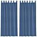 Tende In Voile Con Passanti 2 Pz Blu Reale 140x245 Cm - Foto miniatura 1