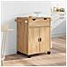 Carrello Da Cucina Otta 59x45x80 Cm In Legno Massello Di Pino - Foto miniatura 3