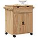 Carrello Da Cucina Otta 59x45x80 Cm In Legno Massello Di Pino - Foto miniatura 1