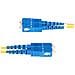 Cavo in fibra ottica duplex monomodale OS2 da LC a SC (UPC) da 10 m, 9/125µm, 100G, Insensibile alla piegatura, Bassa perdita di inserzione, Cavo patch in fibra LSZH - Foto miniatura 5