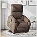 Poltrona Alzapersona Reclinante Massaggiante Marrone Microfibra - Foto miniatura 2