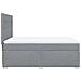 Giroletto a Molle con Materasso Grigio Chiaro 160x200cm Tessuto - Foto miniatura 9