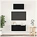 Set mobile TV 2 pcs Rovere nero 80 x 30 x 30 cm - Foto miniatura 2