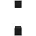 Set mobile TV 2 pcs Rovere nero 80 x 30 x 30 cm - Foto miniatura 9