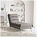 Chaise Longue con Cuscini Tortora in Tessuto - Foto miniatura 3