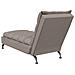 Chaise Longue con Cuscini Tortora in Tessuto - Foto miniatura 6
