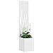 Vaso da Giardino con Pannello Decorativo Bianco 32 x 140 cm - Foto miniatura 3