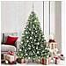 Albero di Natale artificiale con 300 LED Verde 180 cm PE e PVC - Foto miniatura 2