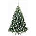 Albero di Natale artificiale con 300 LED Verde 180 cm PE e PVC - Foto miniatura 4