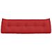 Cuscino per Schiena Rosso 160 x 24 x 50 cm Tessuto - Foto miniatura 6