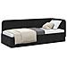 Cornice del letto ad angolo Nero 80 x 200 cm Velluto - Foto miniatura 3