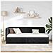 Cornice del letto ad angolo Nero 80 x 200 cm Velluto - Foto miniatura 4