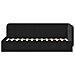 Cornice del letto ad angolo Nero 80 x 200 cm Velluto - Foto miniatura 5