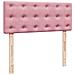 Pouf Letto con Materasso Rosa 120x190 cm Velluto - Foto miniatura 9