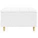 Pouf contenitore Bianco 80 x 80 x 45 cm Pelle sintetica - Foto miniatura 6