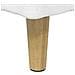 Pouf contenitore Bianco 80 x 80 x 45 cm Pelle sintetica - Foto miniatura 8