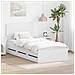 Struttura del letto Bianco 90 x 190 cm Legno Ingegnerizzato - Foto miniatura 2