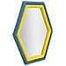 Specchio Con Cornice Esagono-multicolore-mdf-75x4x80 Cm - Foto miniatura 2