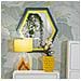 Specchio Con Cornice Esagono-multicolore-mdf-75x4x80 Cm - Foto miniatura 5