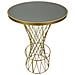 Tavolino Vkh805-oro-metallo-70x70x103 Cm - Foto miniatura 2