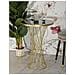 Tavolino Vkh805-oro-metallo-70x70x103 Cm - Foto miniatura 6