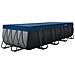 Copertura per piscina 549 x 274 cm Rettangolare PVC e PET - Foto miniatura 1