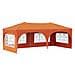 Tenda per feste a pop-up 575 x 288 x 245 cm Arancione - Foto miniatura 1