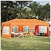 Tenda per feste a pop-up 575 x 288 x 245 cm Arancione - Foto miniatura 2