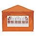 Tenda per feste a pop-up 575 x 288 x 245 cm Arancione - Foto miniatura 6