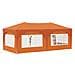 Tenda per feste a pop-up 575 x 288 x 245 cm Arancione - Foto miniatura 7