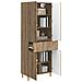 Set di armadi 2 pcs 66 x 34,5 x 90 cm Legno ingegnerizzato - Foto miniatura 2